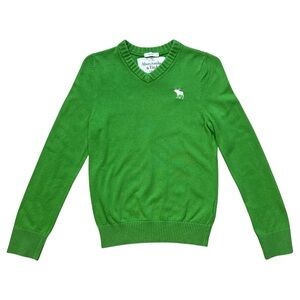 Abercrombie & Fitch Men's Green Sweater